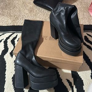 Steve Madden Cypress Black Boots BRAND NEW✨
